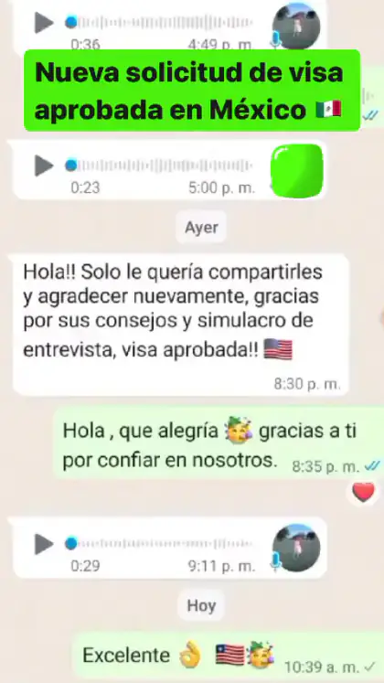 Vista previa del testimonio en video 11 de un cliente de Visa Para Turista